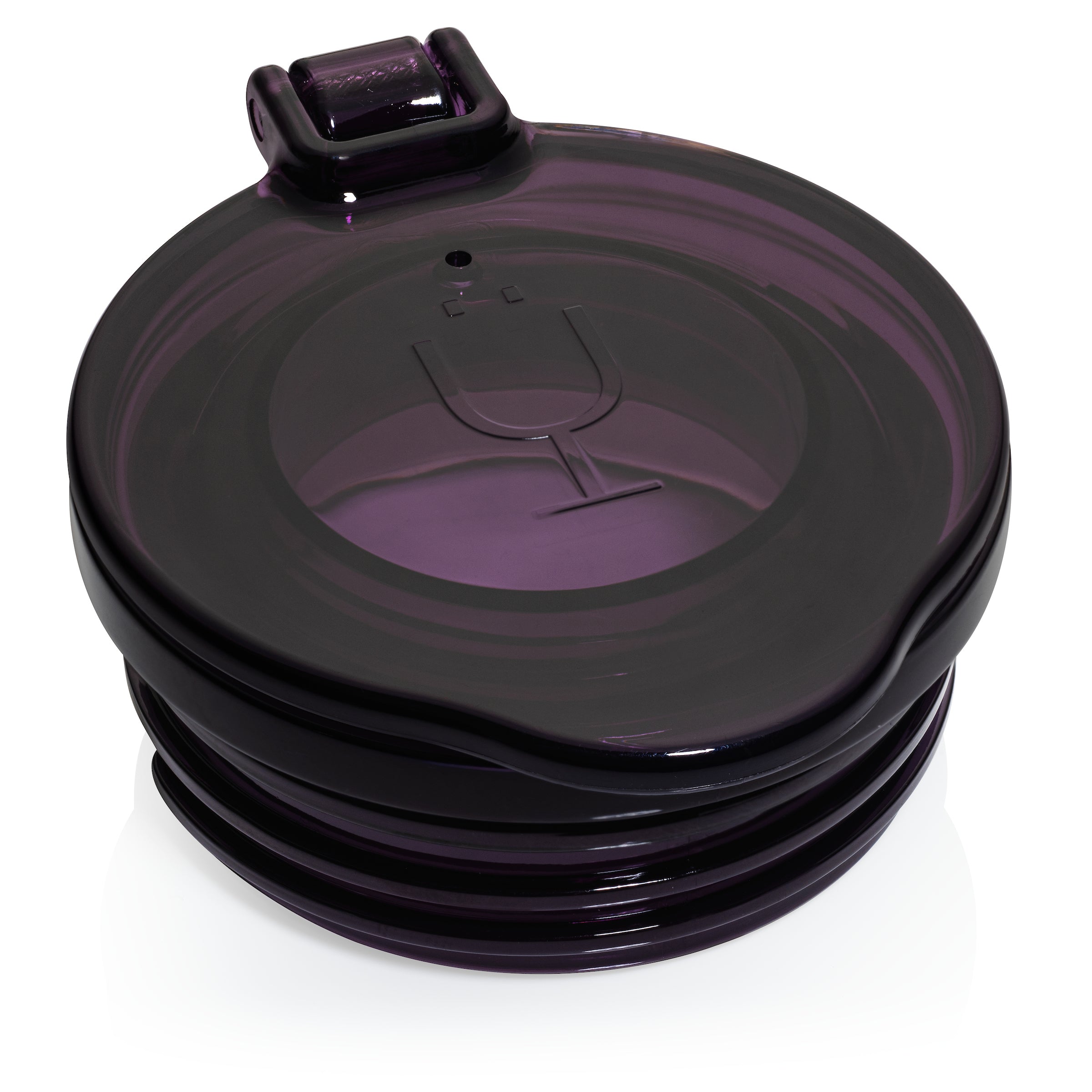 Champagne Flute Replacement Lids | (Clear. Purple & Black)