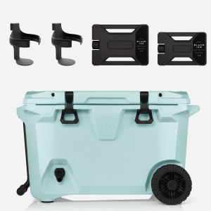 BrüTank 55-Quart Double Drink Holder Cooler Bundle | Blue Agave